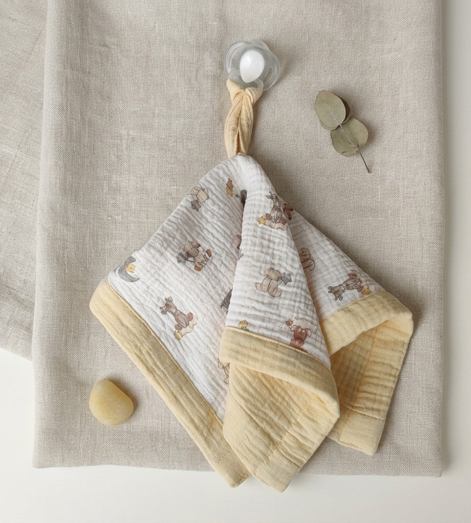 Organic Muslin Pacifier Lovey