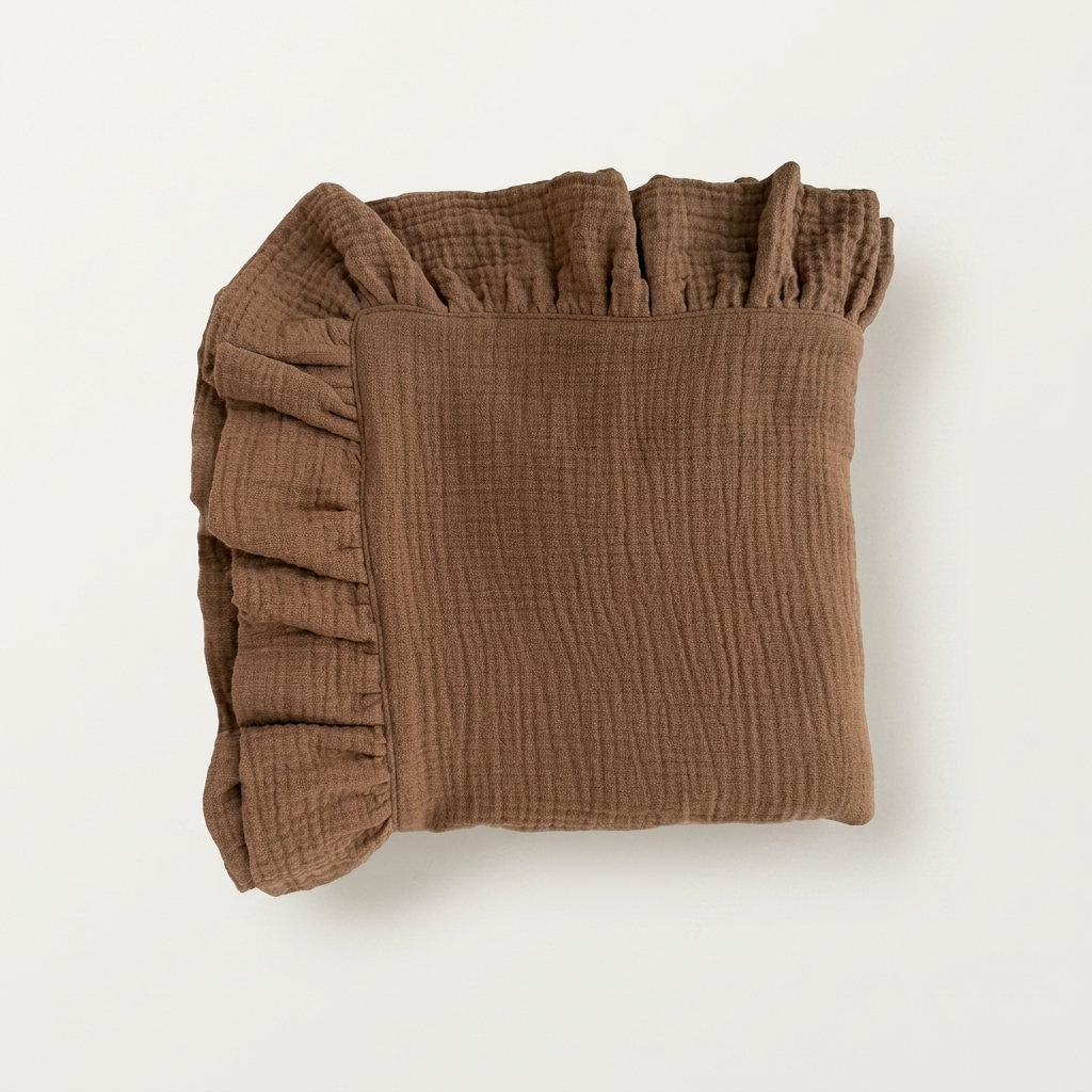 Organic 4-Layer Boho Blanket - Solid