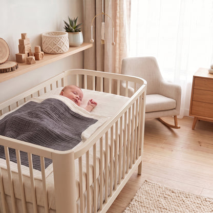 Organic 4-Layer  Signature Mini Blanket - Contrast