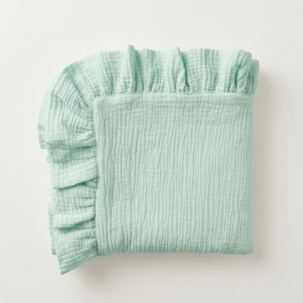 Organic 4-Layer Boho Blanket - Solid