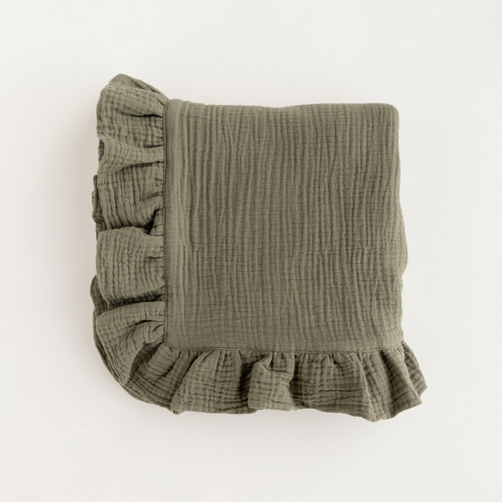 Organic 4-Layer Boho Blanket - Solid