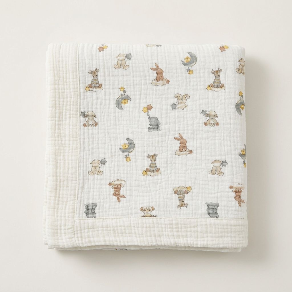 Organic 4-Layer Signature Blanket - Dream Safari