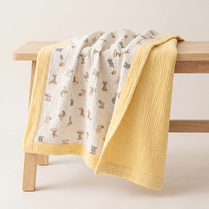 Organic 4-Layer Signature Blanket - Dream Safari