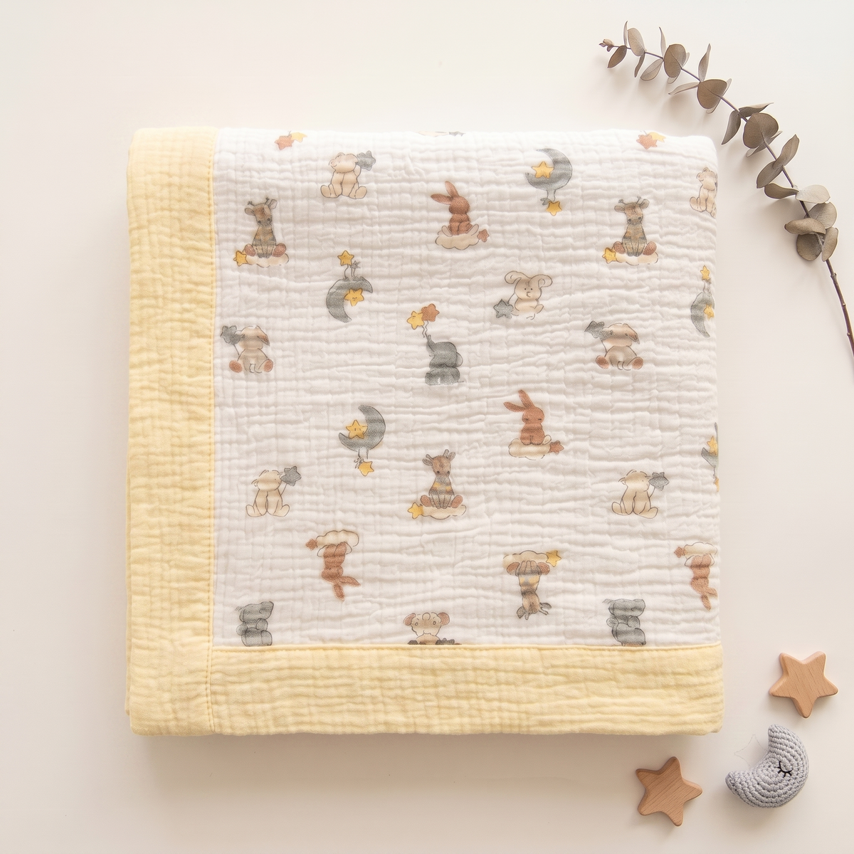 Organic 4-Layer Signature Blanket - Dream Safari