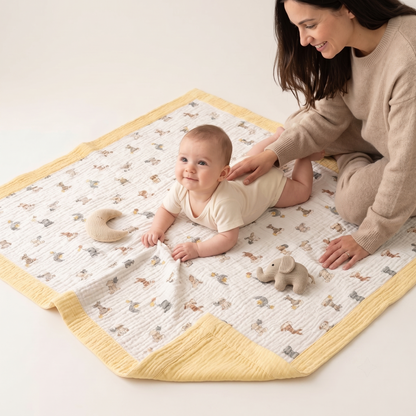 Organic 4-Layer Signature Blanket - Dream Safari