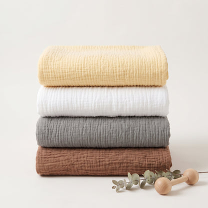 Organic Muslin Swaddle Set - 4-Pack Solid 47''x47''