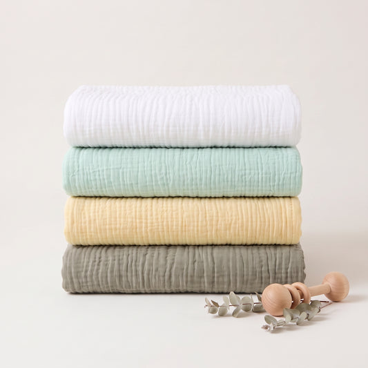 Organic Muslin Swaddle Set - 4-Pack Solid 47''x47''