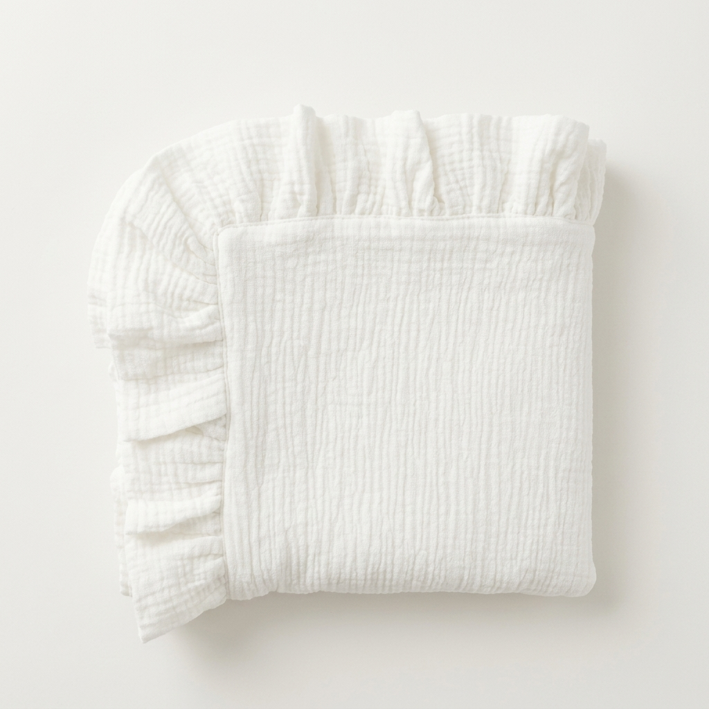 Organic 4-Layer Boho Blanket - Solid
