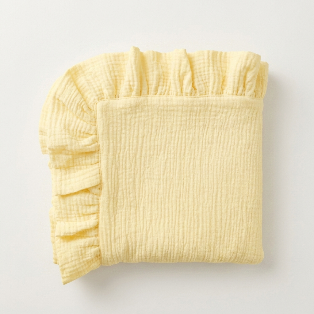 Organic 4-Layer Boho Blanket - Solid