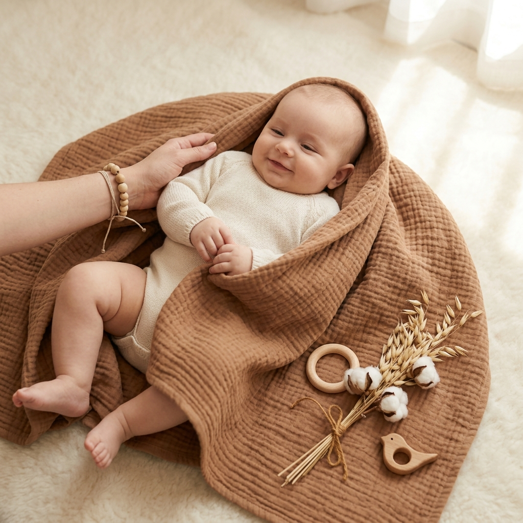 Organic Muslin Swaddle Set - 2-Pack Solid