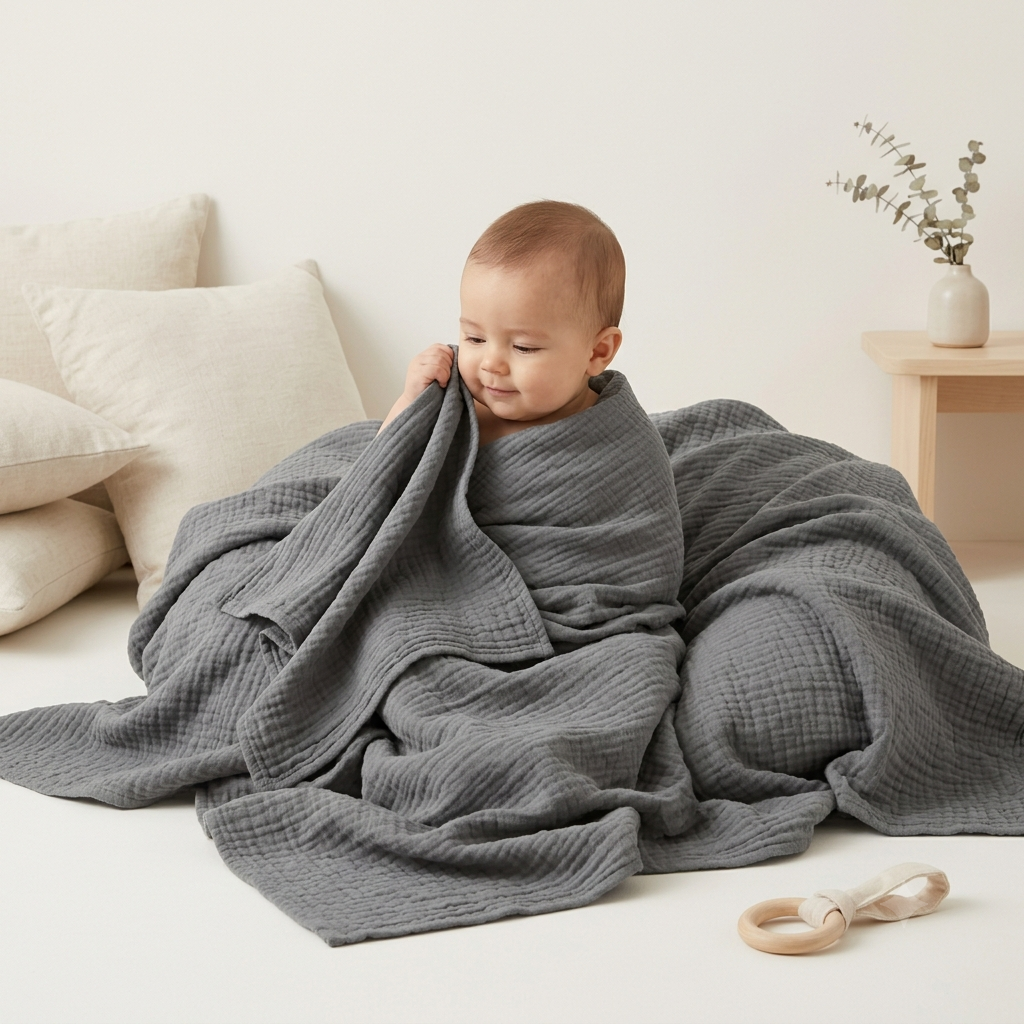Organic Muslin Swaddle Set - 2-Pack Solid