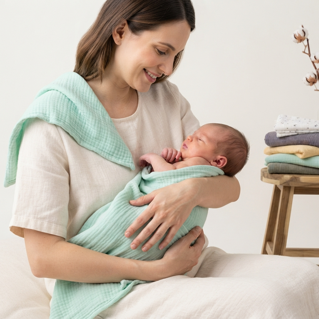 Organic Muslin Swaddle Set - 2-Pack Solid