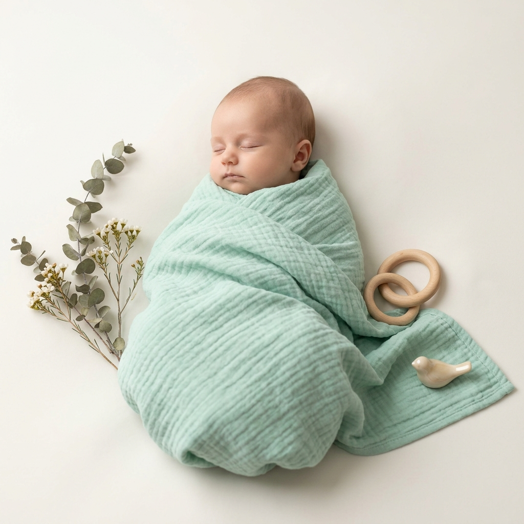 Organic Muslin Swaddle Set - 2-Pack Solid