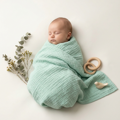 Organic Muslin Swaddle Set - 2-Pack Solid