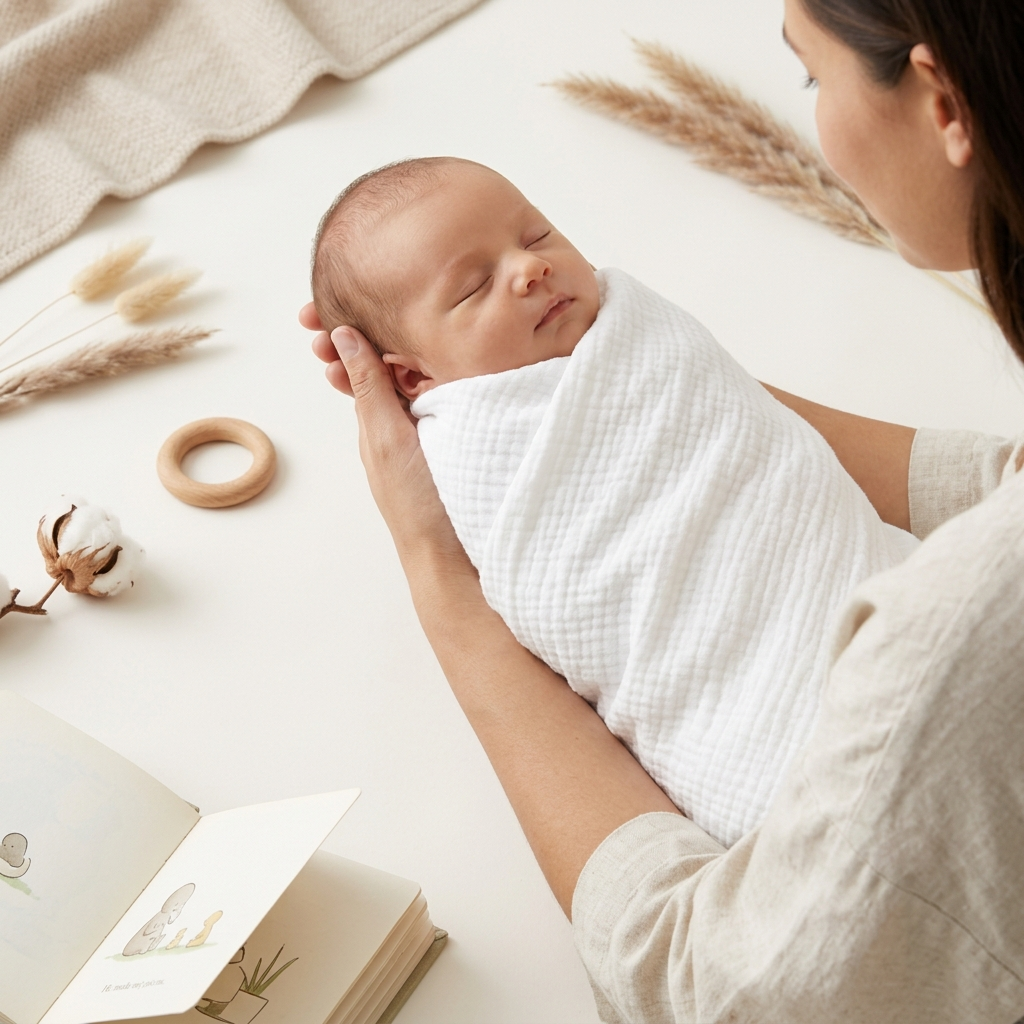 Organic Muslin Swaddle Set - 2-Pack Solid