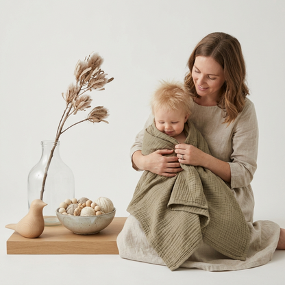 Organic Muslin Swaddle Set - 2-Pack Solid