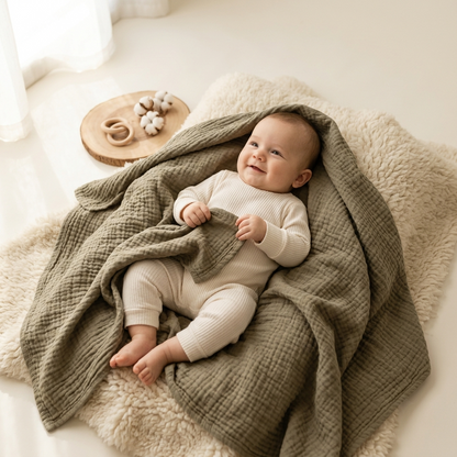 Organic Muslin Swaddle Set - 2-Pack Solid