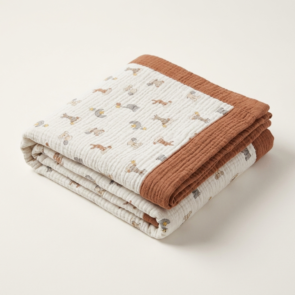 Organic 4-Layer Signature Blanket - Dream Safari