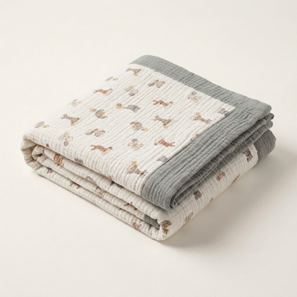 Organic 4-Layer Signature Blanket - Dream Safari