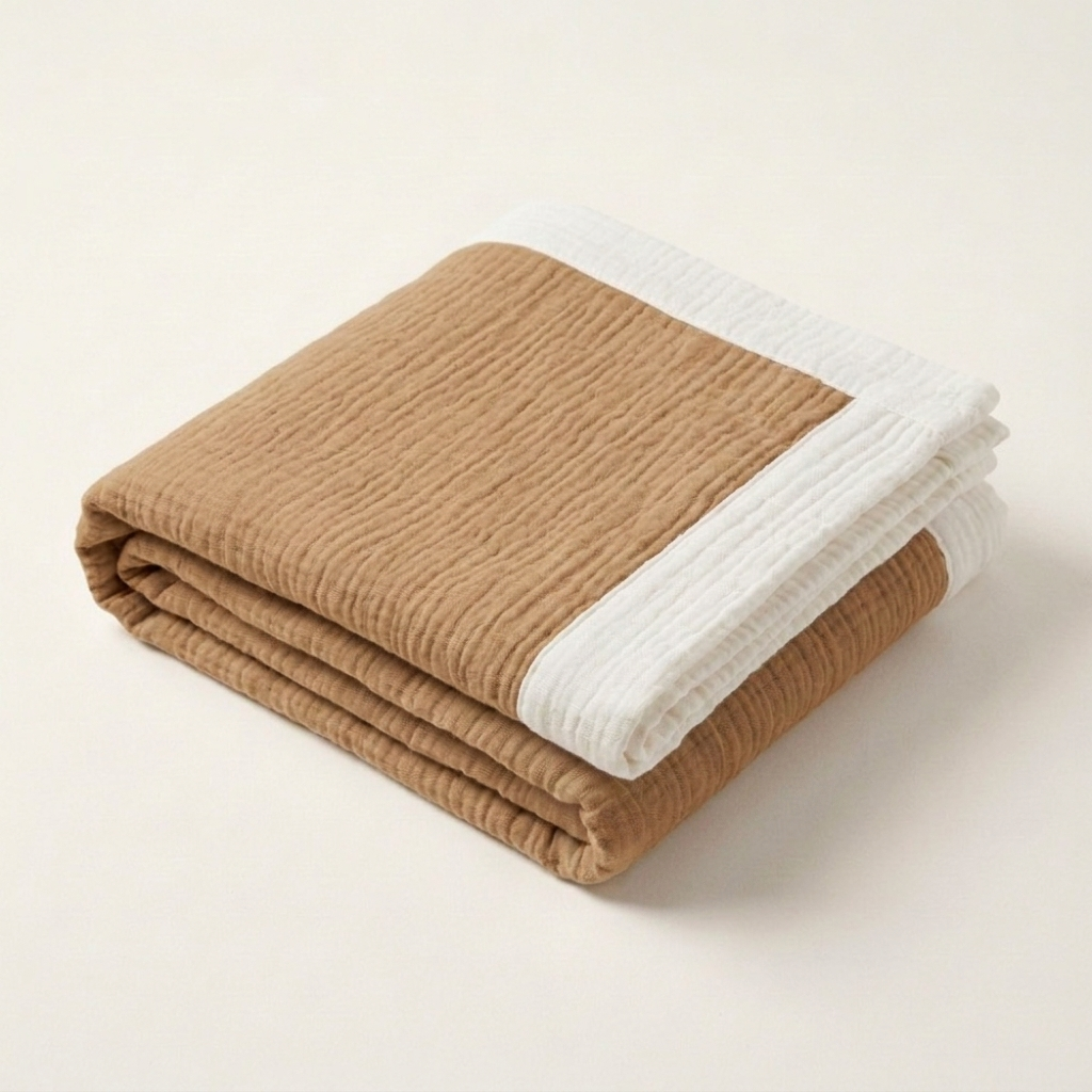 Organic 4-Layer Signature Blanket - Contrast