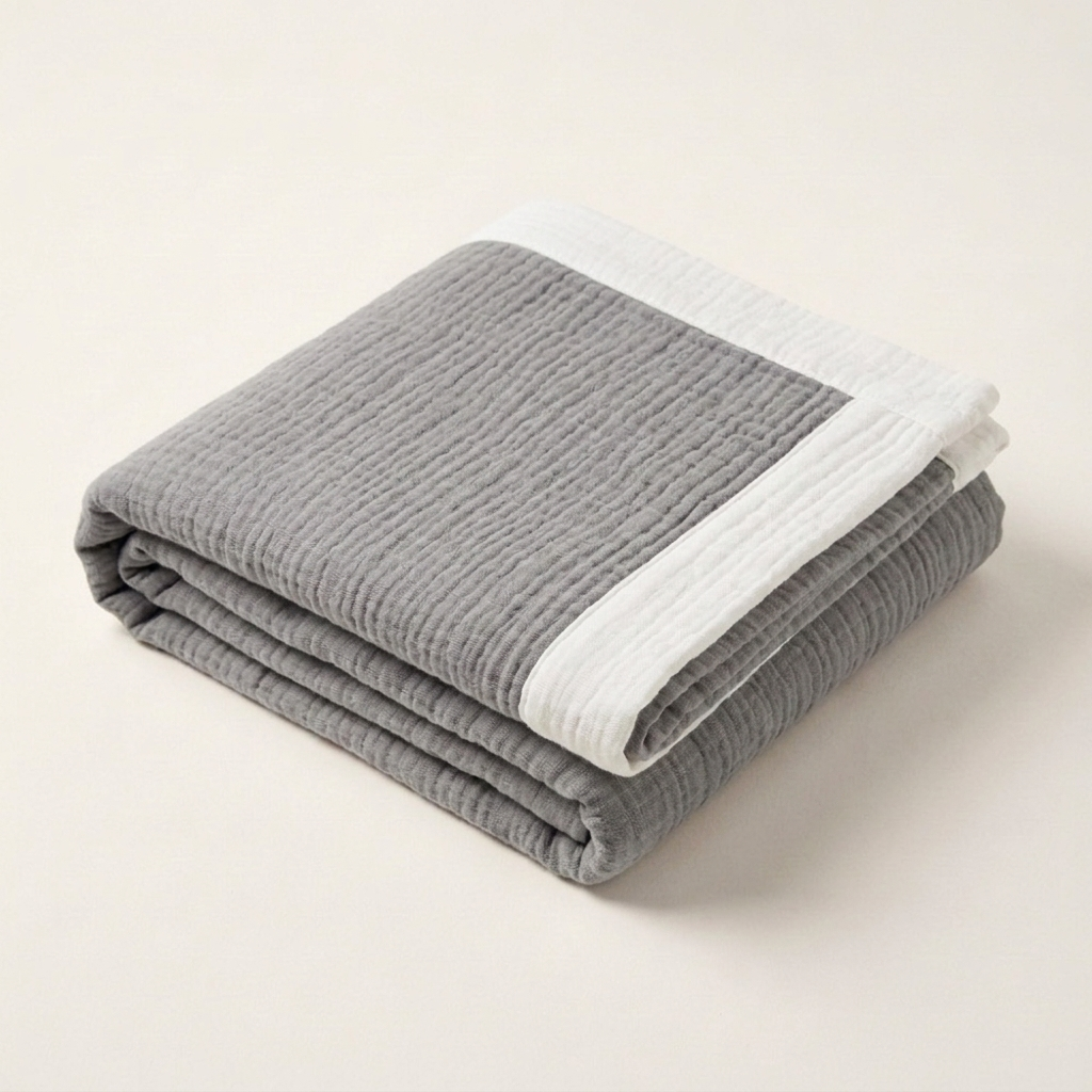 Organic 4-Layer Signature Blanket - Contrast