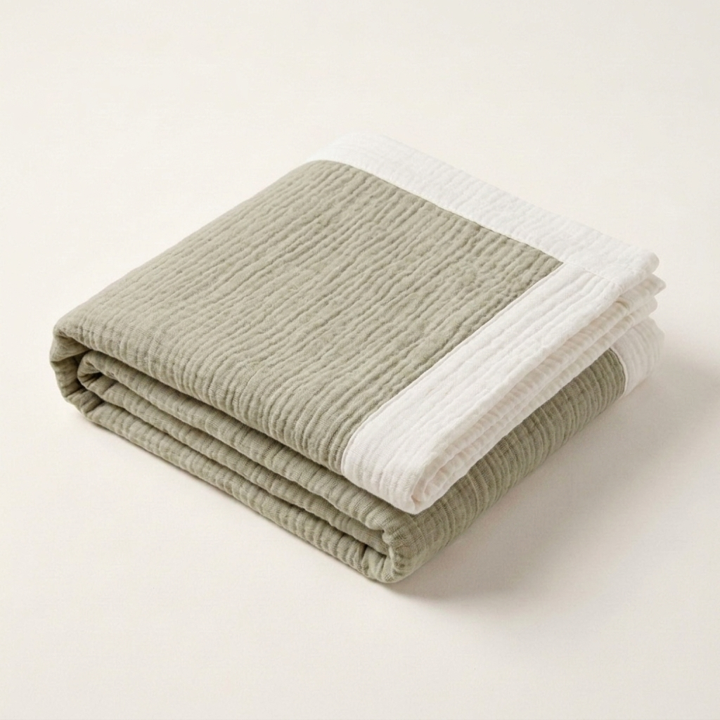 Organic 4-Layer Signature Blanket - Contrast