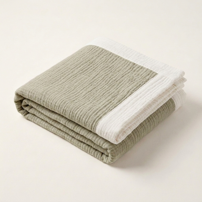 Organic 4-Layer Signature Blanket - Contrast