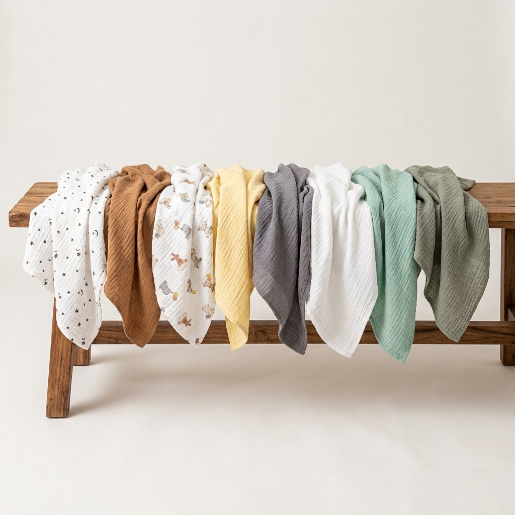 Organic Muslin Swaddle Set - 2-Pack Solid