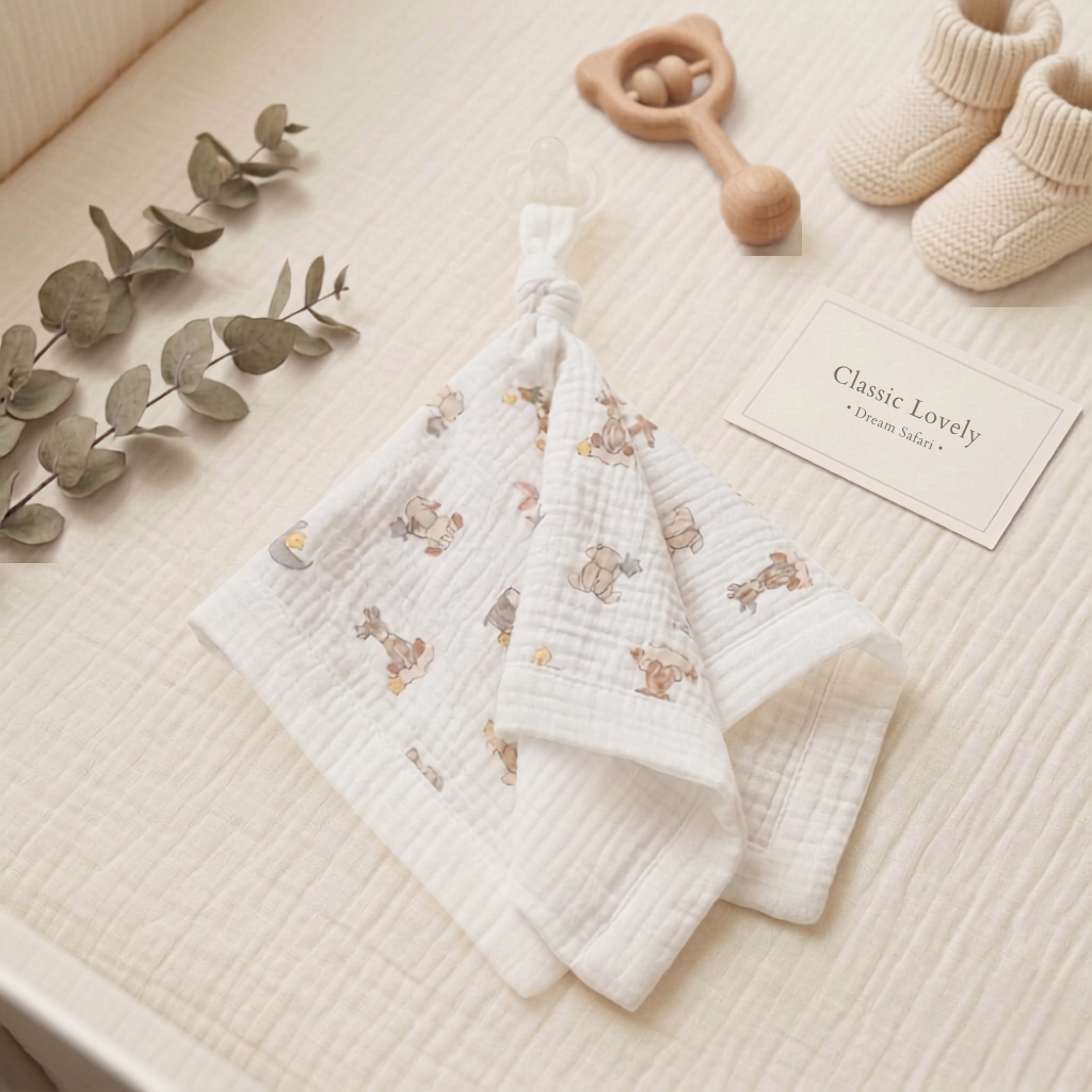 Organic Muslin Pacifier Lovey