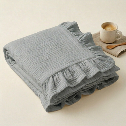 Organic 4-Layer Adult Throw - Boho Solid