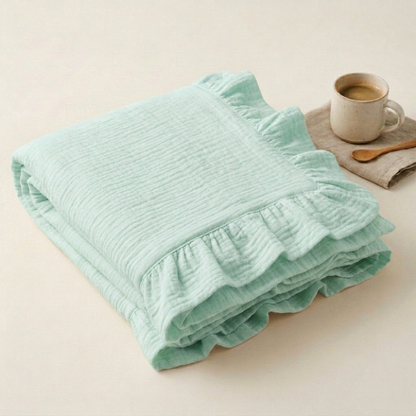 Organic 4-Layer Adult Throw - Boho Solid