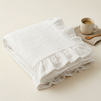 Organic 4-Layer Adult Throw - Boho Solid