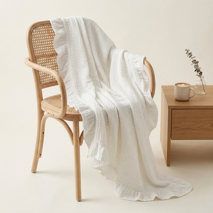 Organic 4-Layer Adult Throw - Boho Solid