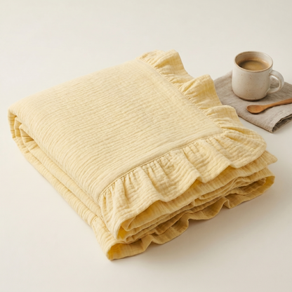 Organic 4-Layer Adult Throw - Boho Solid