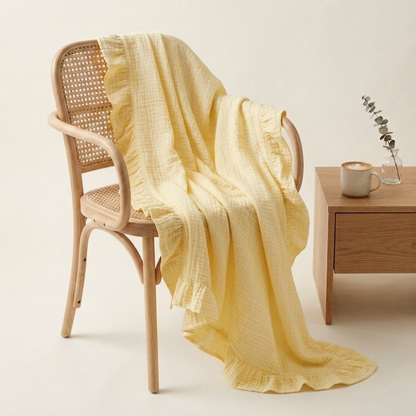 Organic 4-Layer Adult Throw - Boho Solid