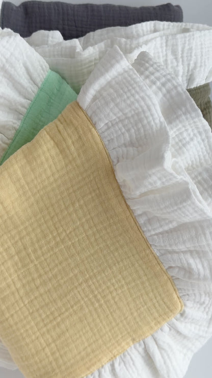 Organic 4-Layer Boho Blanket - Two-Tone